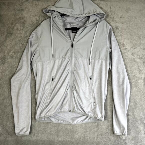 Vuori Gray Jacket Women's M Full Zip Outdoor Performance Lightweight Windbreaker - Picture 1 of 10